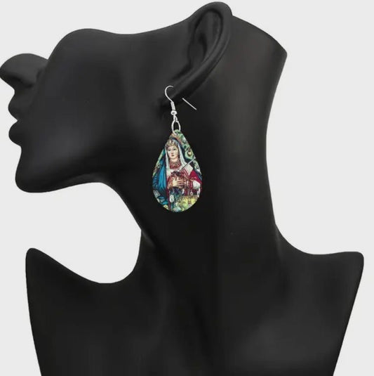 Ezili Freda earrings; Erzulie Freda earrings